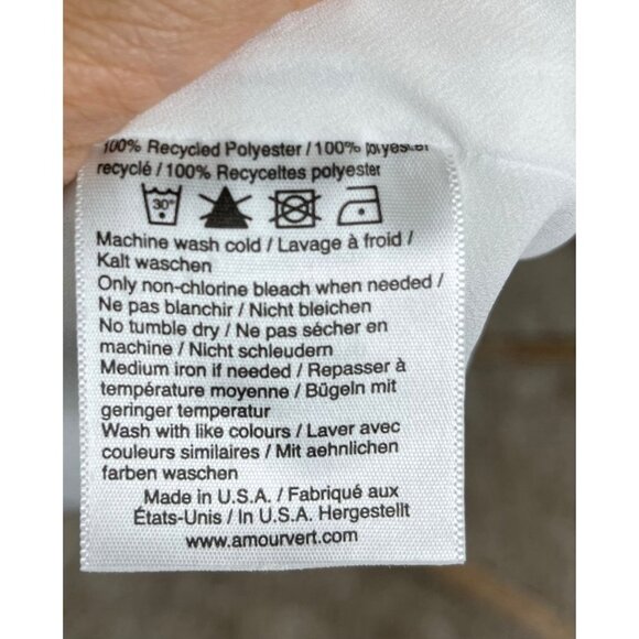 Amour Vert Anouk White Eyelet Dress boho modest size M - Picture 9 of 10